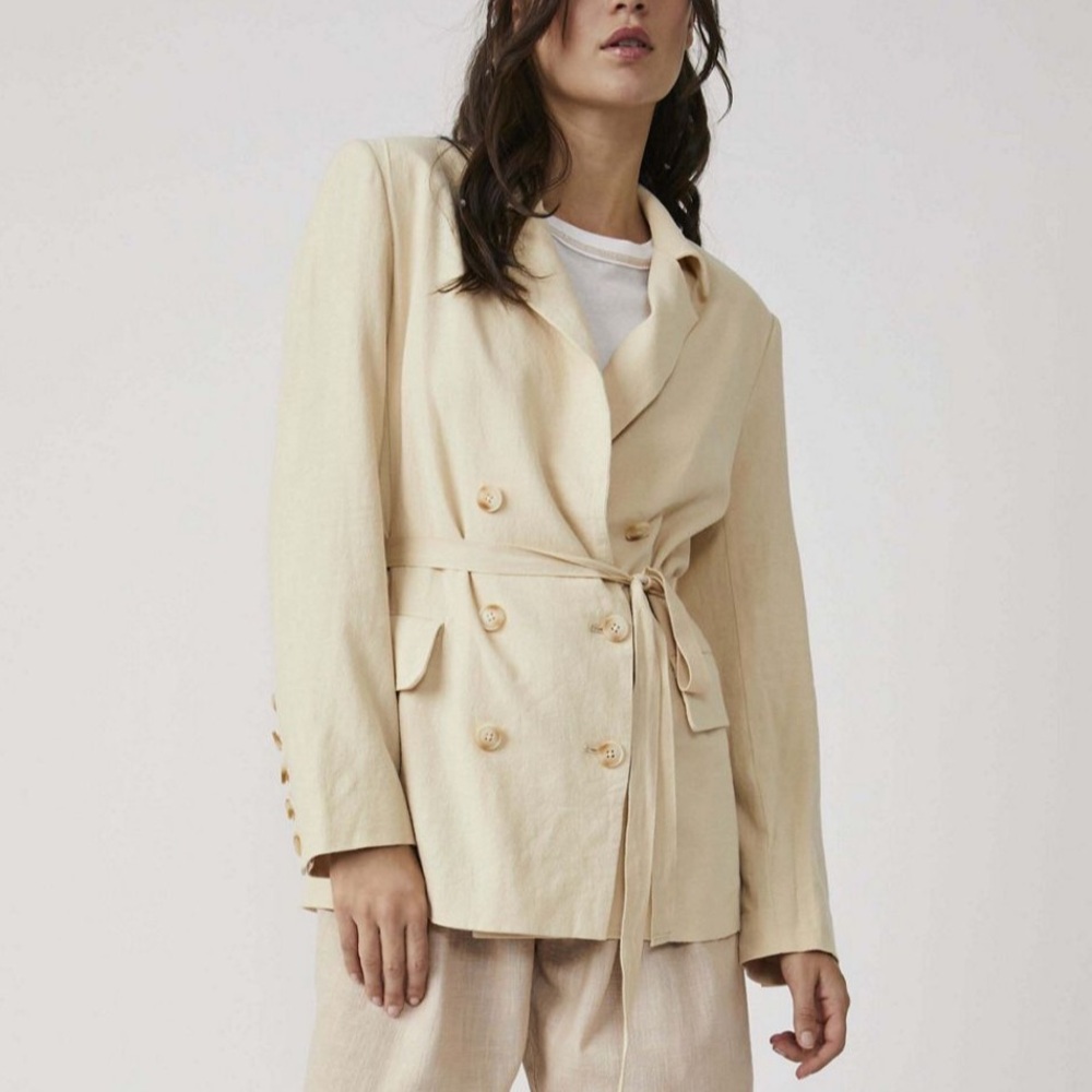 Free People Olivia Tie-Front Blazer